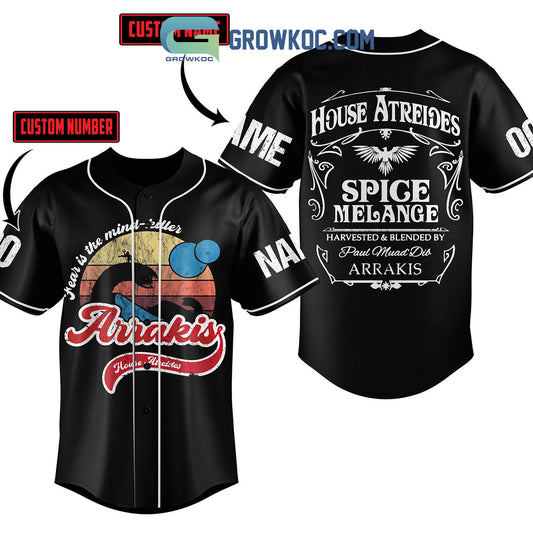 Dune Arrakis House Of Atreides Fear Is The Mind Killer Personalized Baseball Jersey