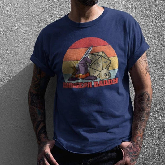 Dungeon Daddy Dnd T Shirt, Retro Critical Role Tshirt Dungeon Master Player Gift For Dad Hoodie, Sweatshirt