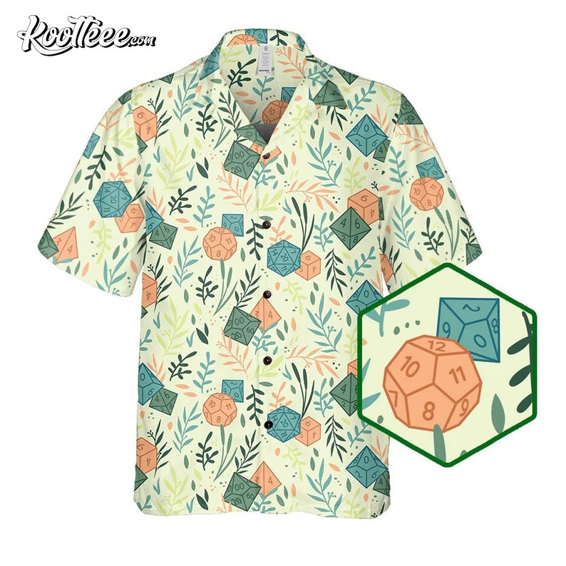 Dungeons And Dragons DnD Dice 20 Hawaiian Shirt