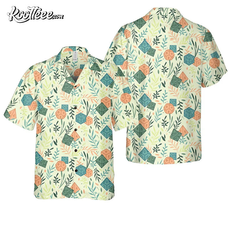 Dungeons And Dragons DnD Dice 20 Hawaiian Shirt