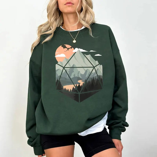 Dungeons And Dragons Present D20 Rpg Dice D20 Scene Shirt Dnd Dungeon Dad Shirt Dungeon Master Roleplay D&D Fathers Day...