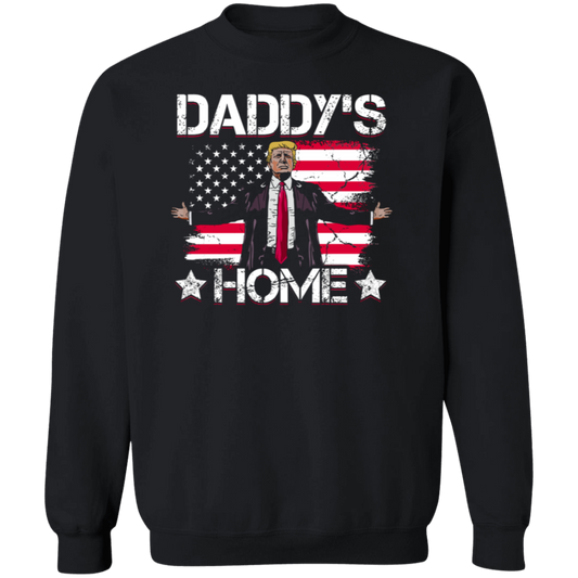Trump Daddy's Home Republican American Flag Sweatshirt