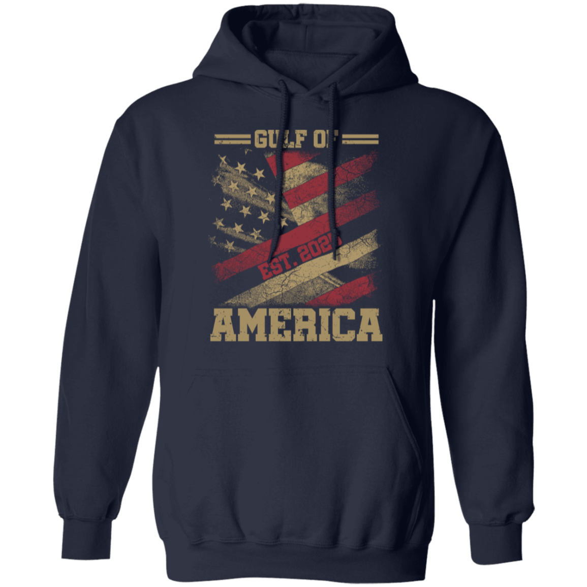 Gulf of America Est. 2025 Flag Hoodie