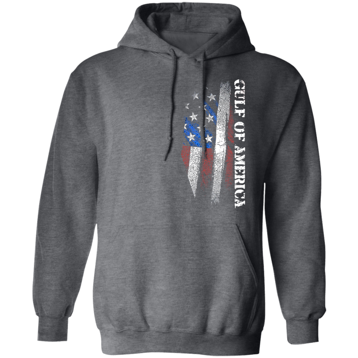 Gulf of America with American Flag Hoodie