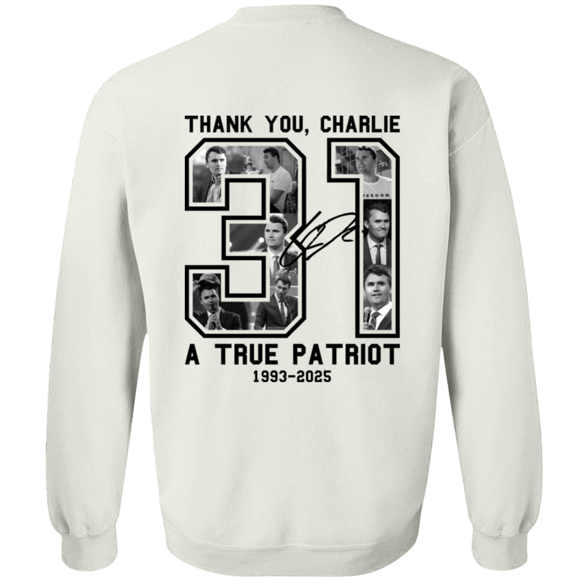 Freedom Thank You Charlie A True Patriot 31 Sweatshirt