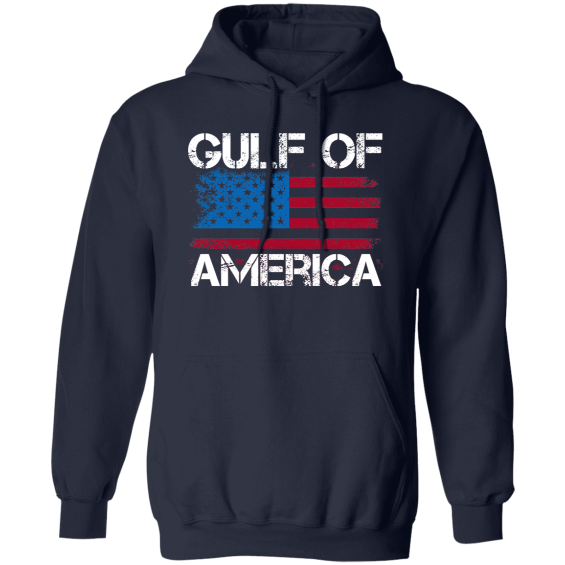 Gulf of America with American Flag Hoodie - 2