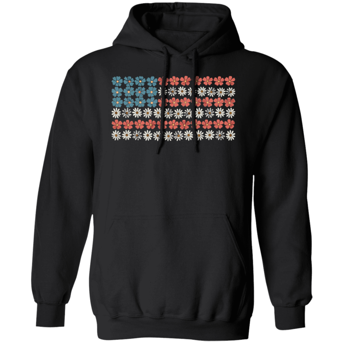 Retro American Flag Hoodie
