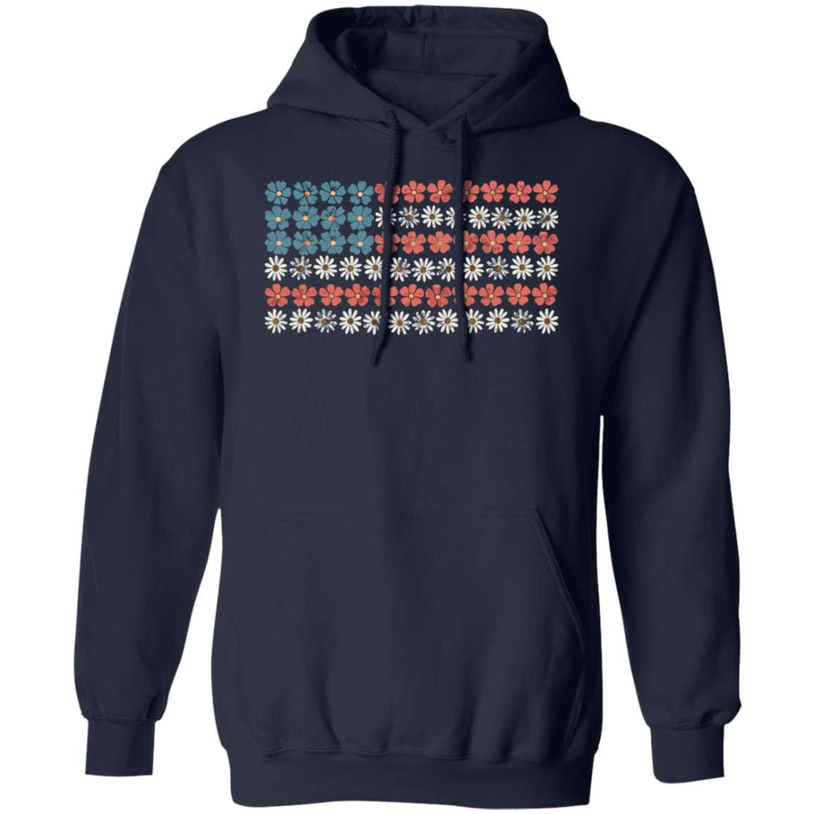 Retro American Flag Hoodie