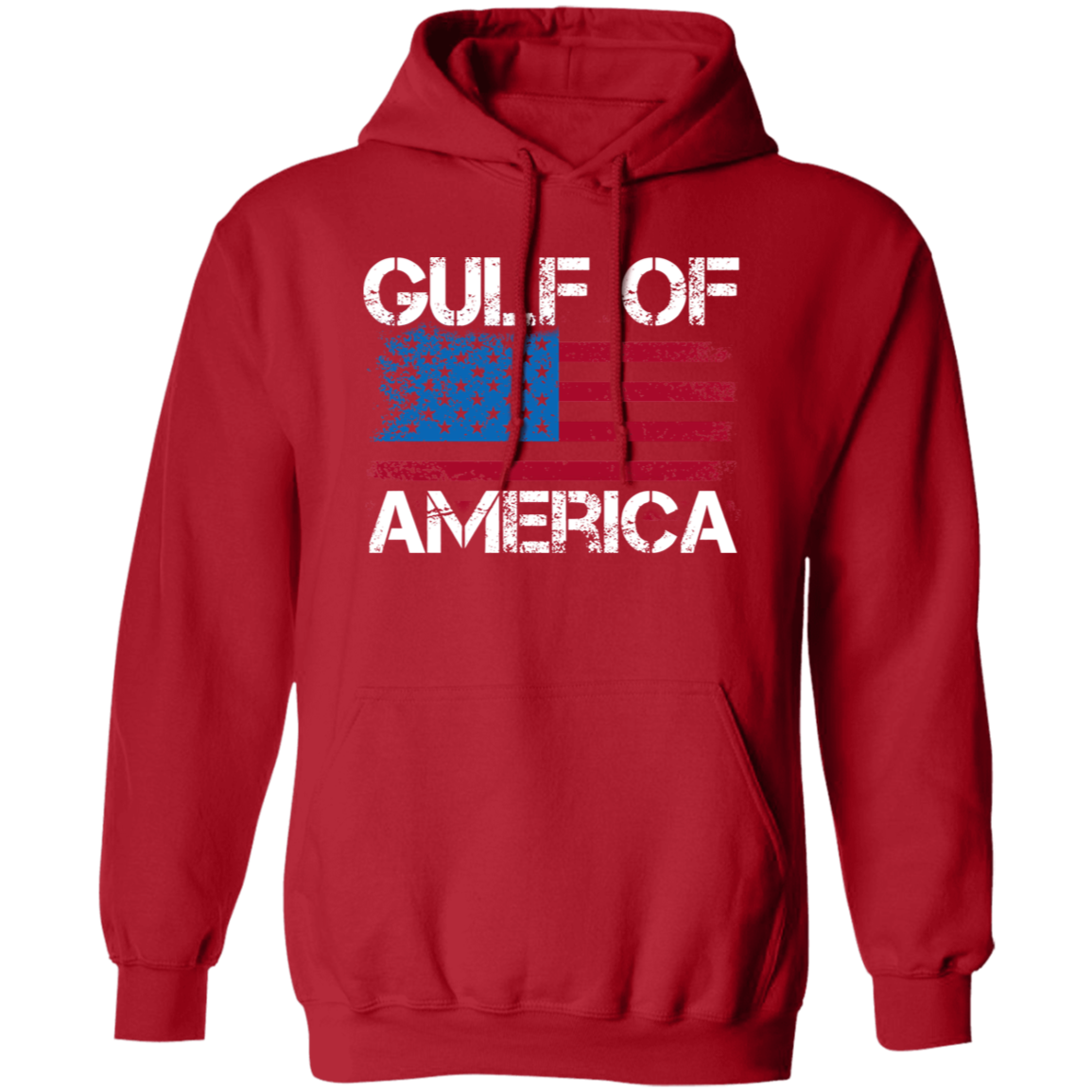 Gulf of America with American Flag Hoodie - 2