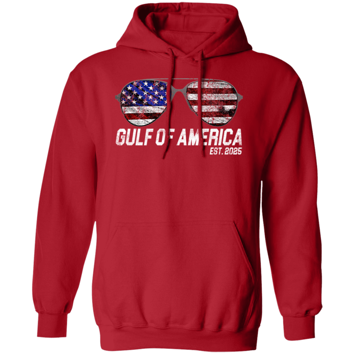 Gulf Of America Est 2025 Retro Vintage Sunglasses Hoodie