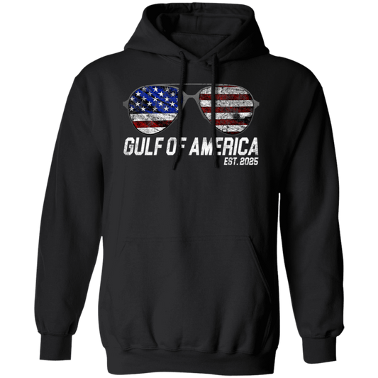 Gulf Of America Est 2025 Retro Vintage Sunglasses Hoodie