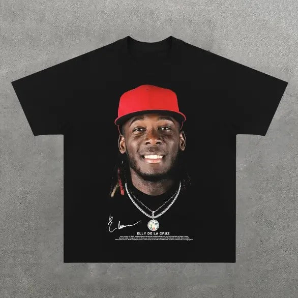 ELLY DE LA CRUZ T-Shirt, Vintage ELLY DE LA CRUZ Graphic Tee, Baseball Tee, Baseball Shirt, Y2k, Unisex T-Shirt, Gift For Men Women Women Menswear Top Streetwear