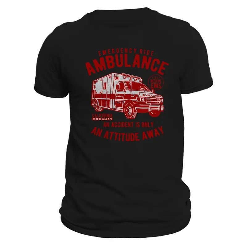 EMS / EMT Paramedic First Responder Ambulance Men's T-Shirt Hoodie, Sweatshirt | InkThreadWorks.com