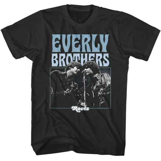 Everly Brothers - Roots - American Classics - Black Adult Short Sleeve T-Shirt