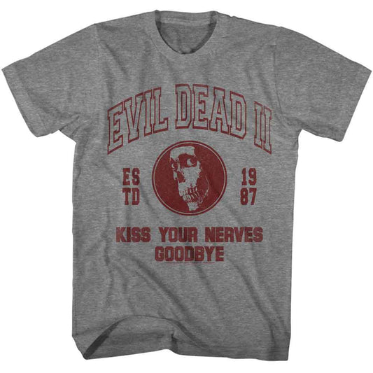 Evil Dead - Collegiate - American Classics - Graphite Heather Adult Short Sleeve T-Shirt