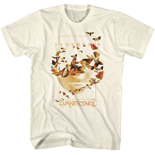 Evanescence - Butterfly Synthesis - American Classics - Solid Off-White Adult Short Sleeve T-Shirt