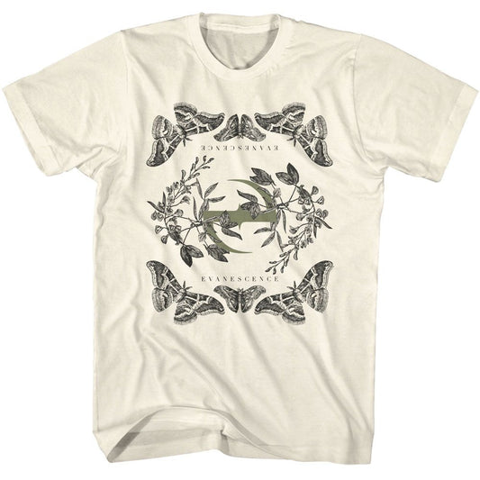 Evanescence - Butterfly E - American Classics - Solid Off-White Adult Short Sleeve T-Shirt