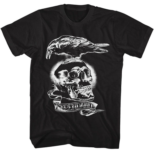Expendables - Tattoo - American Classics - Solid Black Adult Short Sleeve T-Shirt
