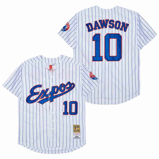 EXPOS #10 Dawson Expos 10 White 1982 Retro