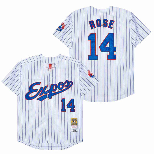 EXPOS #14 ROSE Expos 14 White 1982 Retro