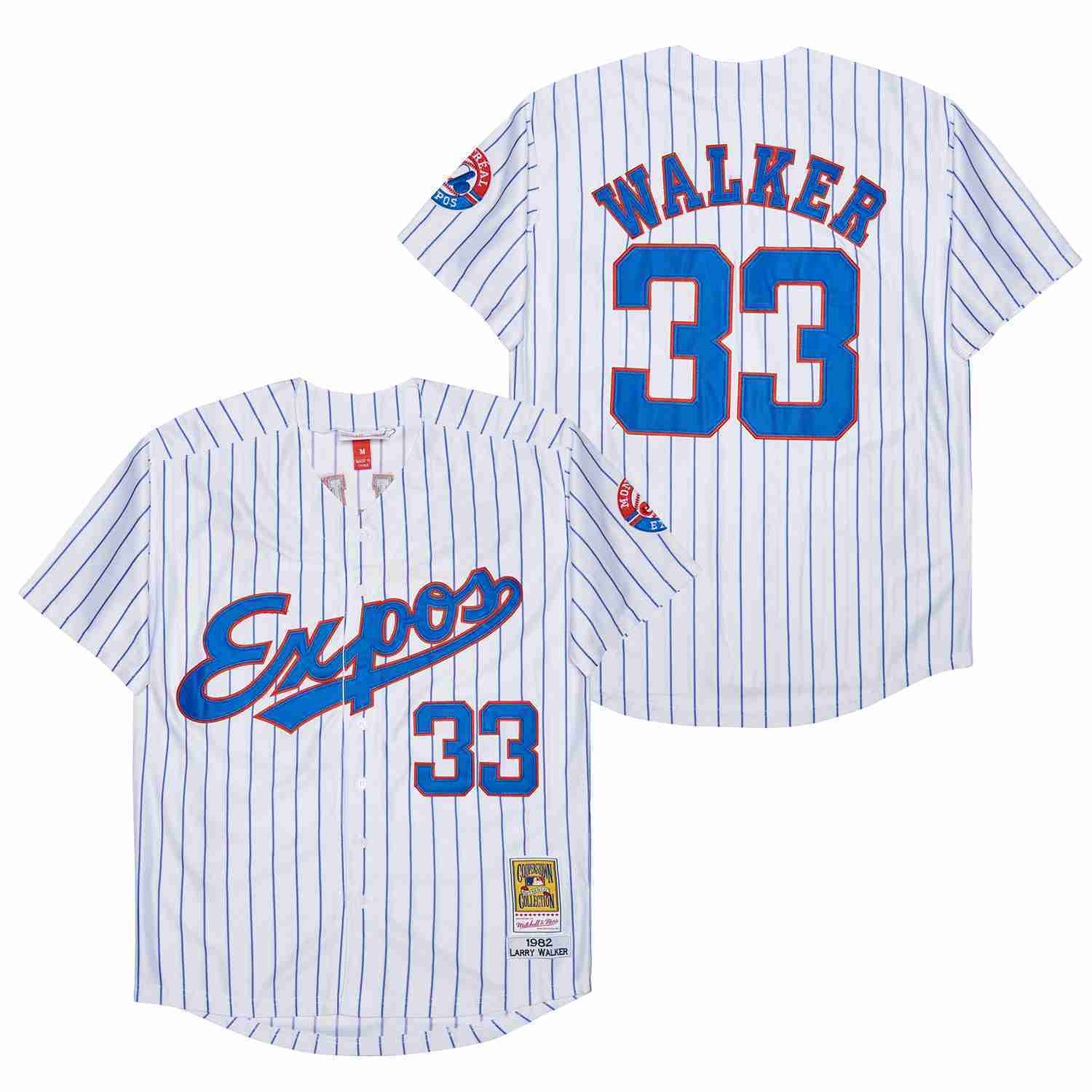 EXPOS #33 WALKER Expos 33 White 1982 Retro