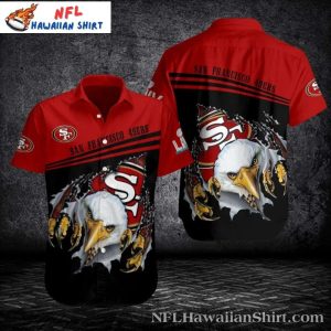 Eagle Eye 49ers Hawaiian Shirt - Predator's Gaze Edition