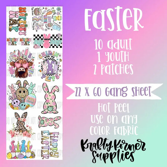 Easter Gang Sheet, 22 x 60 T-Shirts, Hoodie, Sweatshirt | InkThreadWorks.com