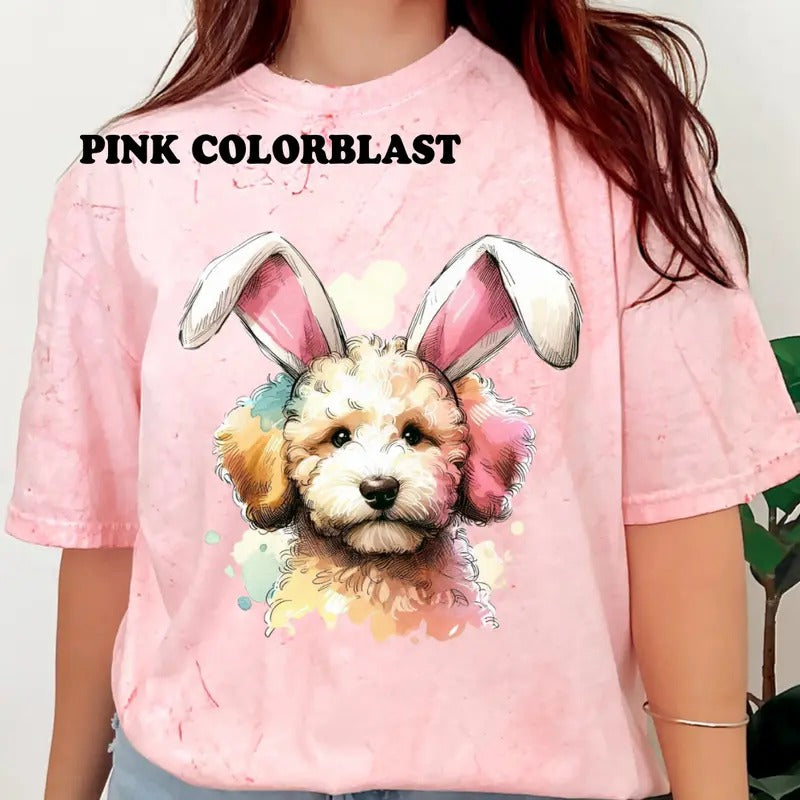 Easter Goldendoodle Shirt ~ Unisex Apparel Relaxed Fit Printed In The USA Clothing Womenswear Casual Comfort Cotton Top...