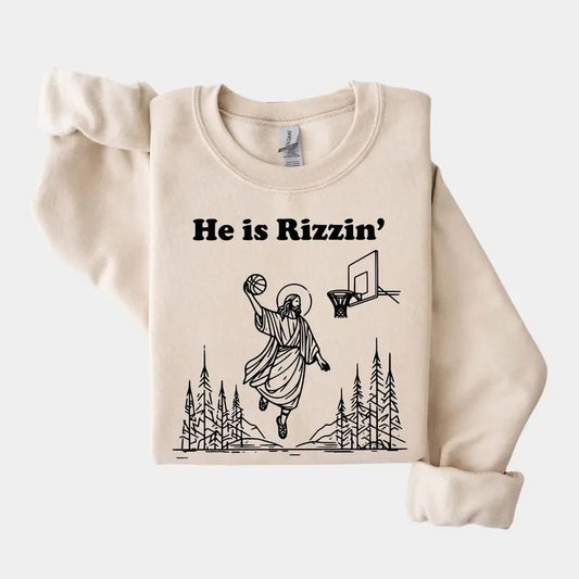 Easter He Is Risen Sweatshirt - Jesus Easter Sweater - Easter Sweatshirt For Women And Men - Casual Style T-Shirts, Hoodie