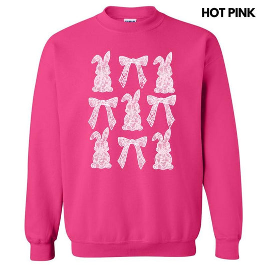 Easter Lace Coquette Sweatshirt T-Shirts, Hoodie | InkThreadWorks.com