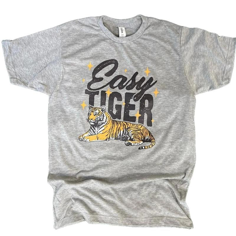 Easy Tiger Tee - Summer Tee for Women - Unisex Fit Hoodie, Sweatshirt | InkThreadWorks.com
