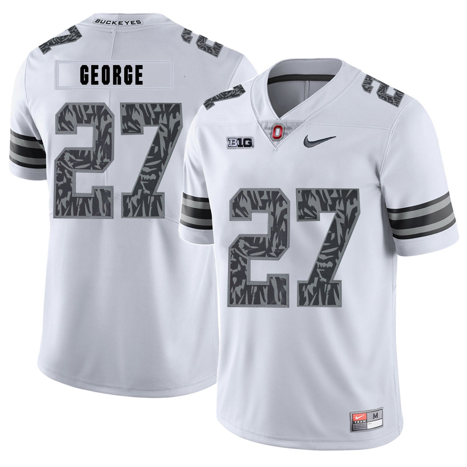 Eddie George 27 Pattern White
