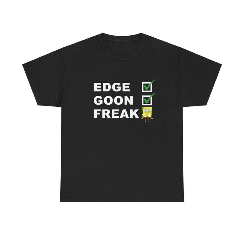 Edge Goon FreakBob Tee Bold and Quirky Design for Meme and Cartoon Enthusiasts Hoodie, Sweatshirt | InkThreadWorks.com