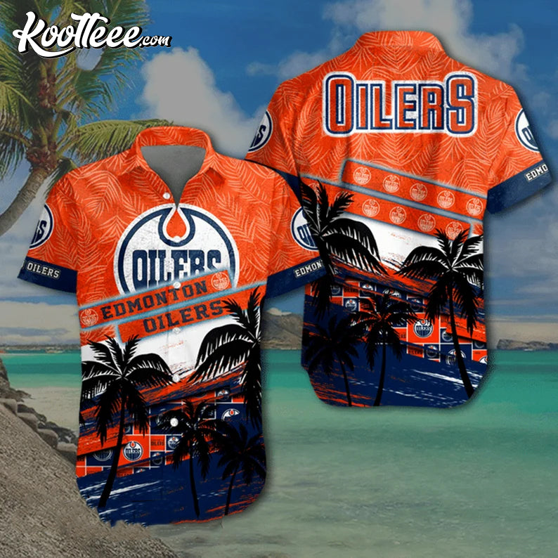 Edmonton Oilers NHL Hawaiian Shirt