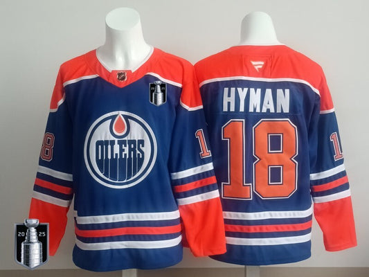 Edmonton Oilers #18 Zach Hyman Oilers Champion Edition Style 7