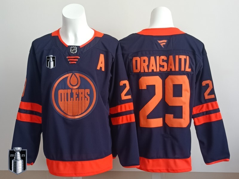 Edmonton Oilers #29 Leon Draisaitl Oilers Champion Edition Style 7