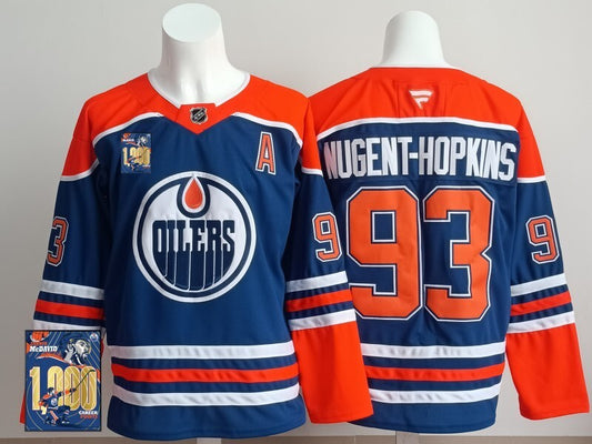 Edmonton Oilers #93 Ryan Nugent-Hopkins Oilers Champion Edition Style 5