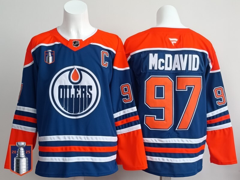 Edmonton Oilers #97 Connor McDavid Oilers Champion Edition Style 2