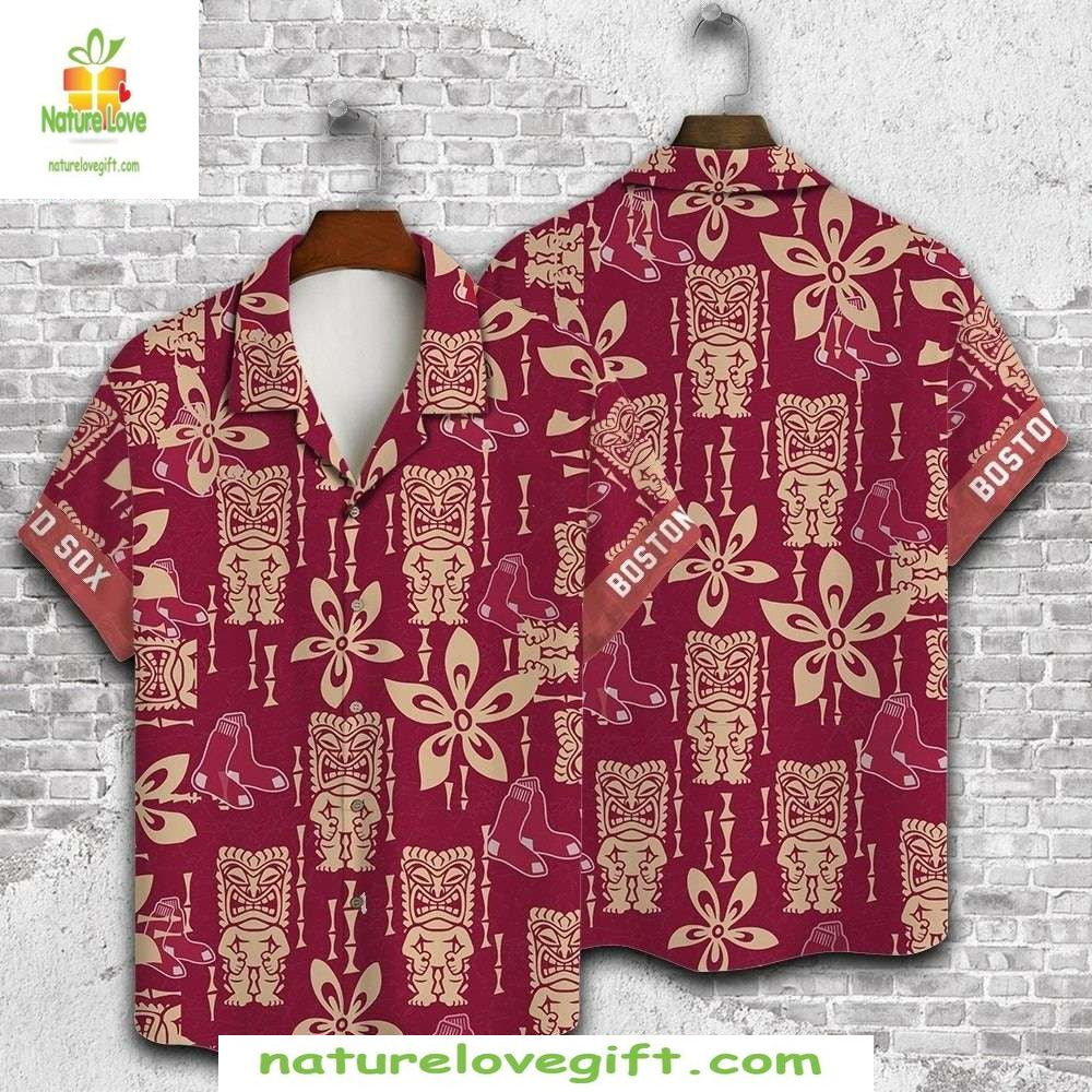 Boston Red Sox Hawaiian Shirt Elegant Aloha Style Baseball Apparel