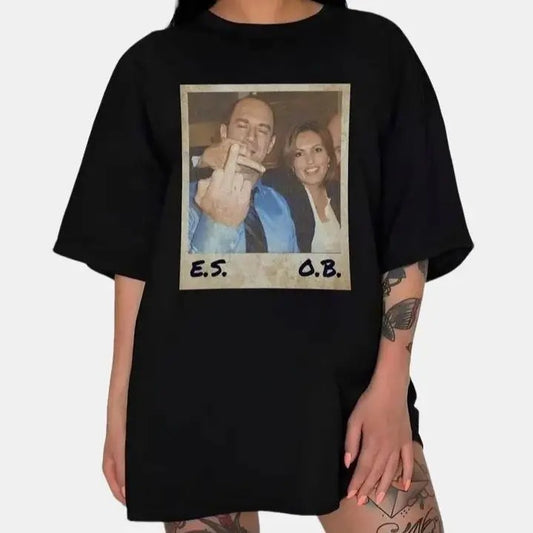 Elliot Stabler And Olivia Benson Shirt Law And Order Shirt Elliot And Olivia Law And Order Svu Vintage Shirt, Top...