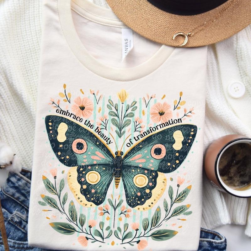 Embrace Beauty Butterfly DTF Transfers - THIS IS NOT A SHIRT Hoodie, Sweatshirt | InkThreadWorks.com