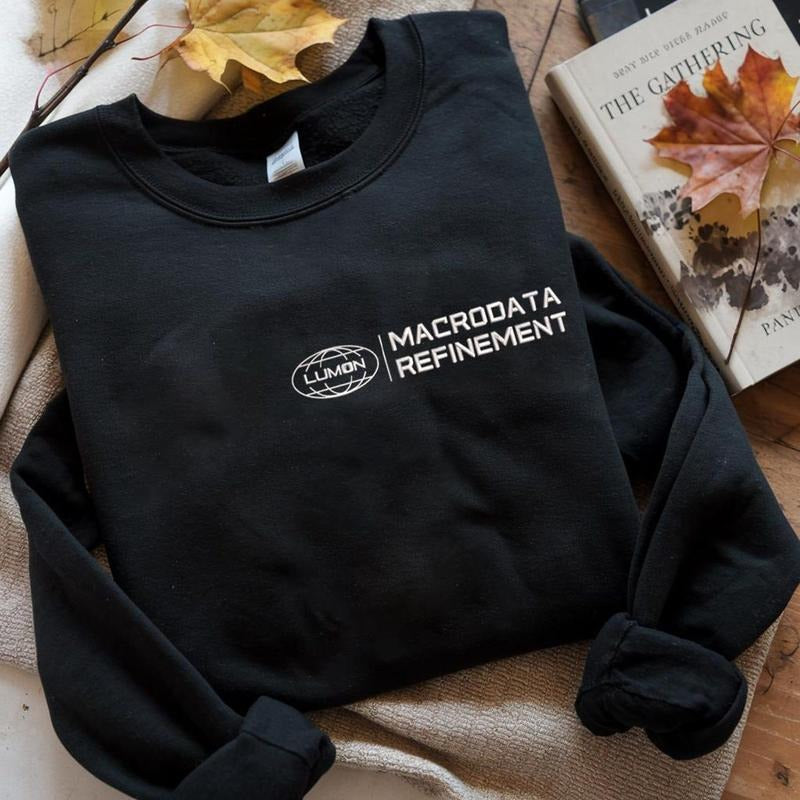 Embroidery Lumon Macrodata Refinement Sweatshirt, LUMON Tshirt, TV Show Inspired Sweatshirt, Unisex TV Series Lover...