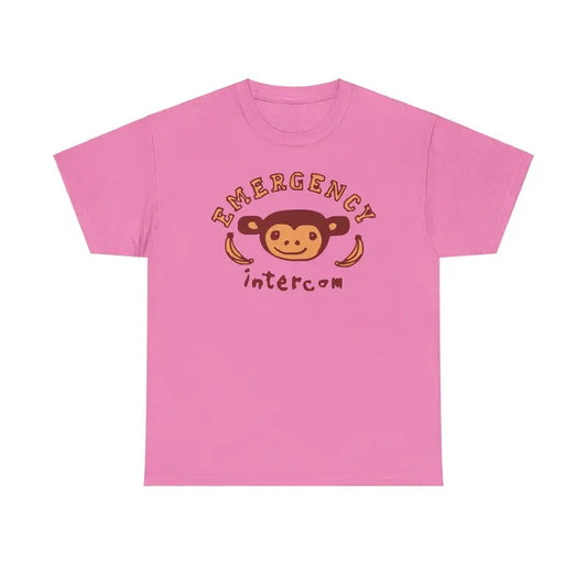 Emergen3cy Intercom Monkey Logo Unisex Heavy Cotton Tee Shirt, Casual Wear, Animal Lover Gift, Funny T-Shirt, Gift For...