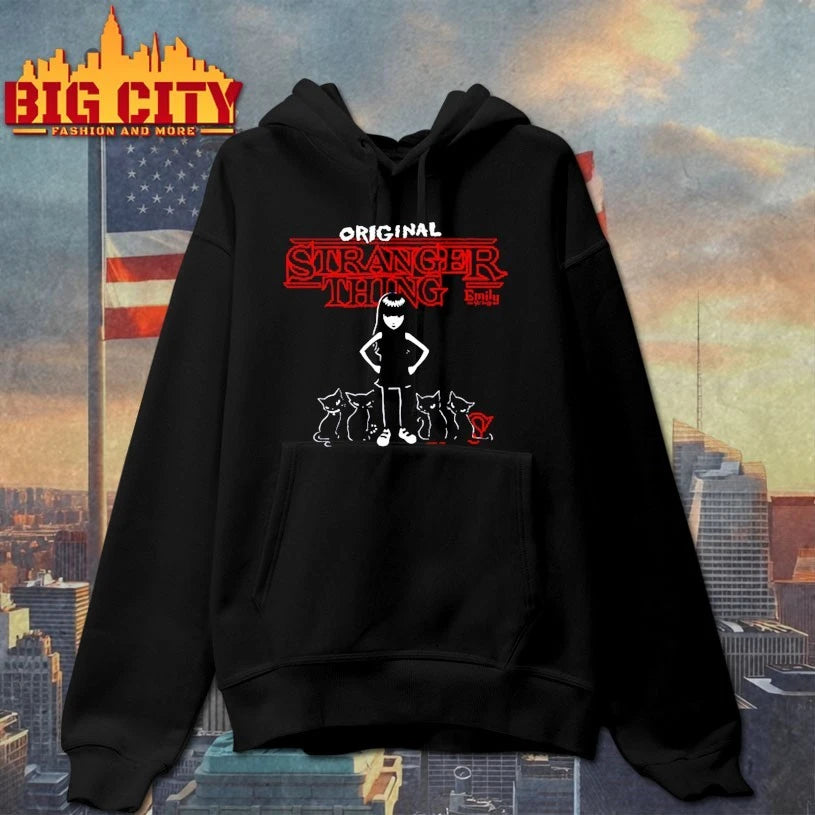 Emily and black cat Original Stranger Thing shirt