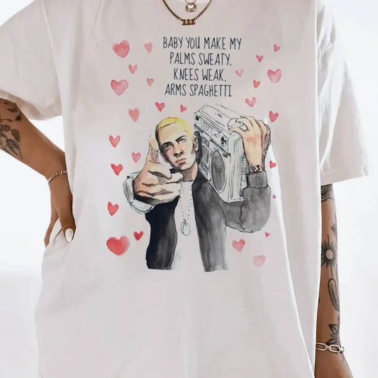 Eminem Valentines T-Shirt, Rapper Homage Graphic T-Shirt, Eminem Rap Vintage 90s Shirt, Eminem Merch, Rapper Hip Hop Bootleg Sweatshirt, Rap Legend Sweatshirt, Gift For Fan, Valentine's Day Gift