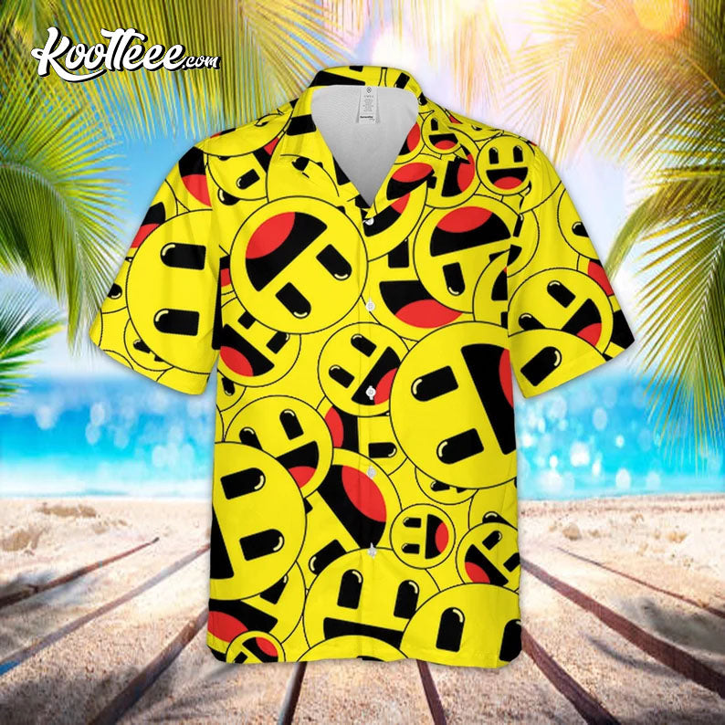 Emoji Cute Smile And Funny Hawaiian Shirt