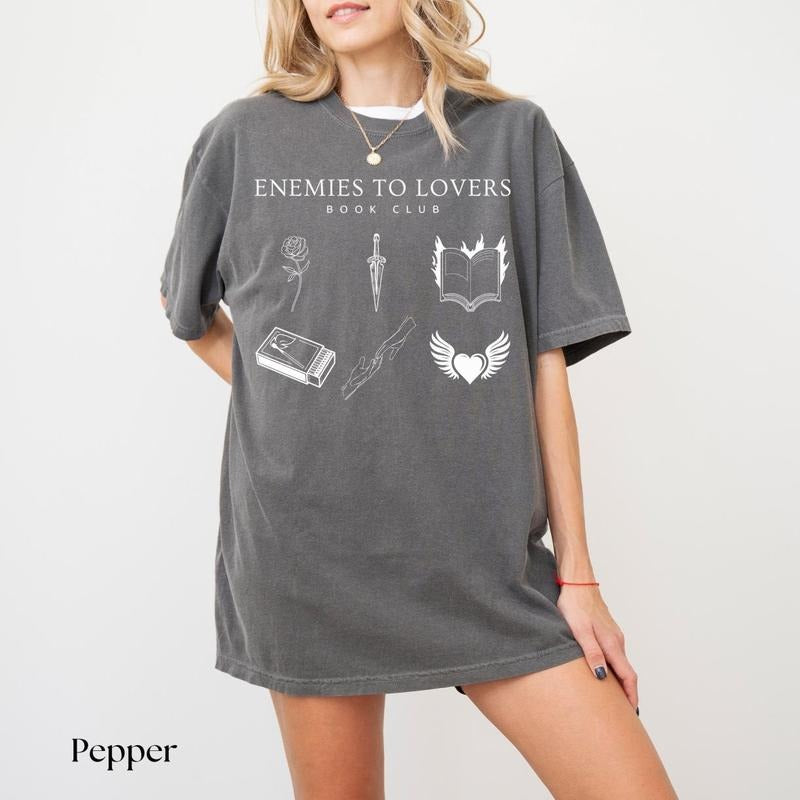 Enemies To Lovers Shirt Book Trope Shirt Booklover Shirt Romantasy Reader Romantasy Shirt Morally Grey Shirt Smut Shirt Dark