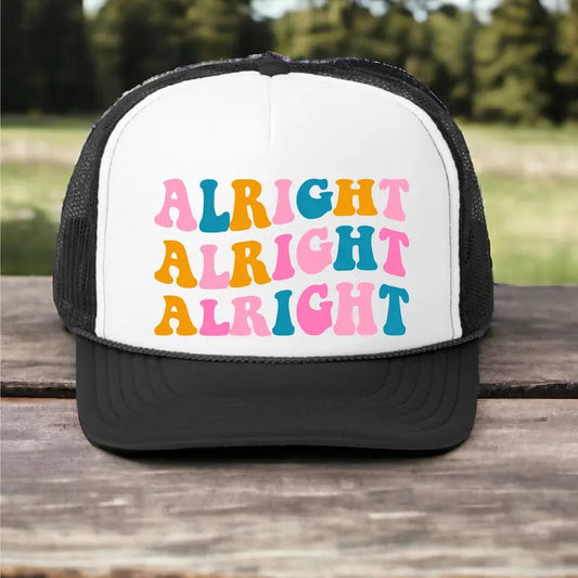 Engaged Trucker Hats, Alright Cap, Bachelorette Party Trucker Hat, Matching Bridesmaid Caps, Bridal Party Accessories, Engagement Gifts Hat.