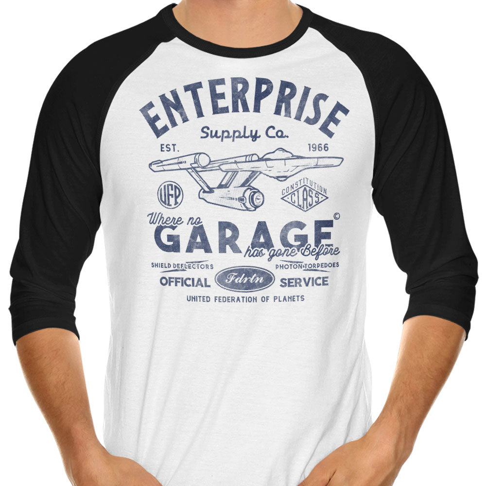 Enterprise Garage - 3/4 Sleeve Raglan T-Shirt