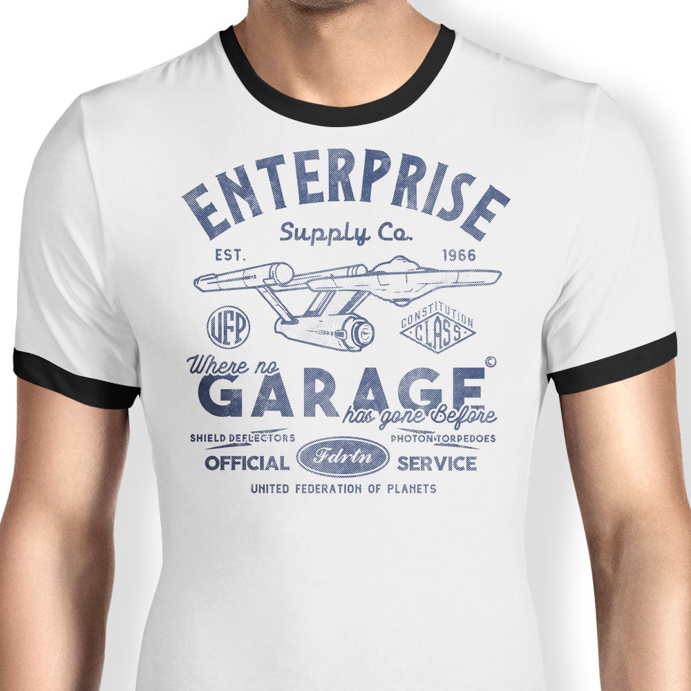 Enterprise Garage - Ringer T-Shirt